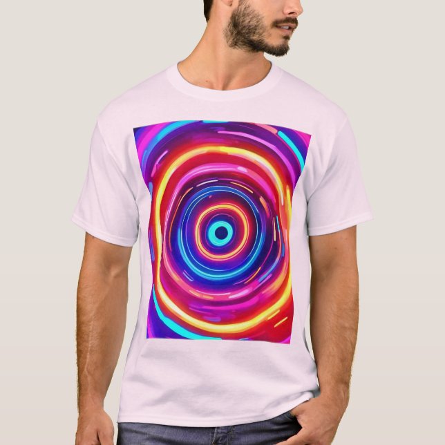 Glödande ljus Vortex T Shirt (Framsida)