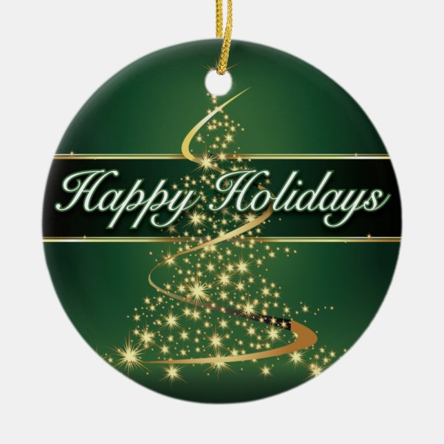 Glödande ljusglad helgprydnad julgransprydnad keramik (Framsidan)