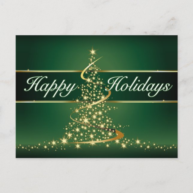 Glödande ljusglad helgvykort helg vykort (Framsida)