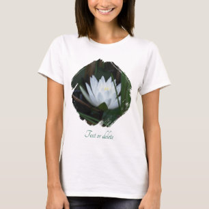 Glödande Lotus Vattenlilja Blommig Personlig T Shirt