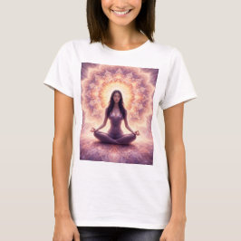 Glödande Mandala Meditation Kvinna T Shirt
