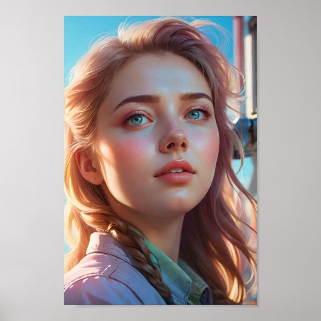 Glödande med mjukt strålande ljus poster (Framsidan)