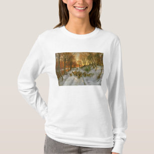 Glödande med tonar av aftontimmar tee shirt