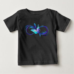 Glödande oändlighet med magiska fjäril t shirt