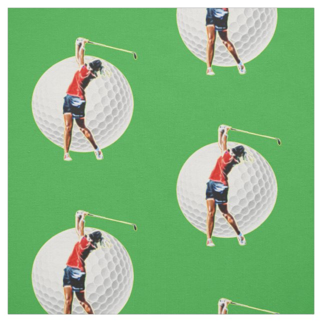 Glödande Psychedelic Golfspelare med boll och Tyg (Provkarta)
