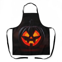 Glödande pumpa Halloween förkläde