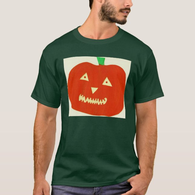Glödande pumpaskjorta t-shirt (Framsida)