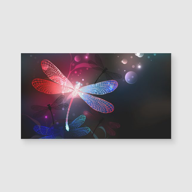 Glodande röd drakfluga (Framsida)