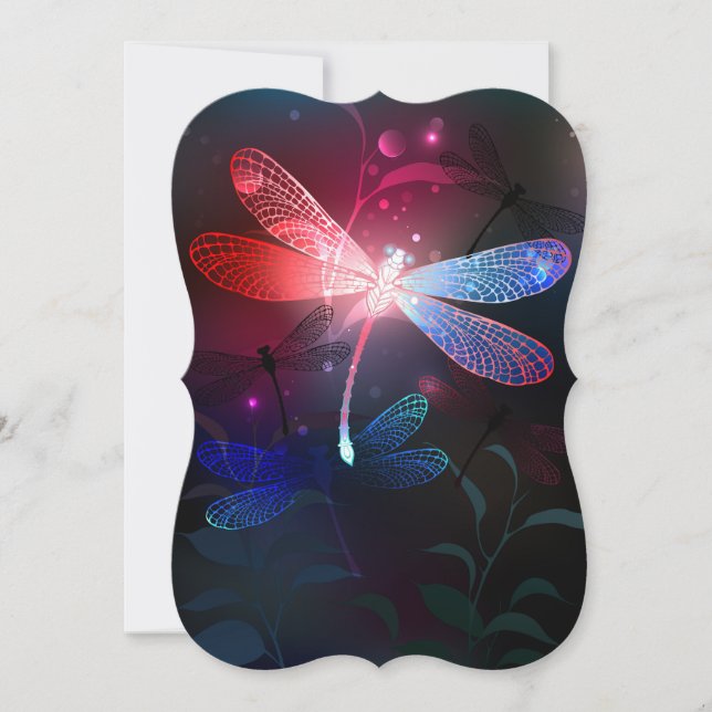 Glodande röd drakfluga (Framsida)