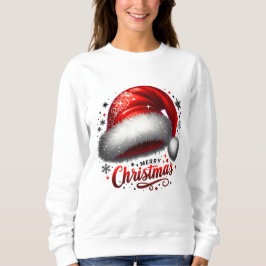Glödande scharlakansröd tomteluva t shirt