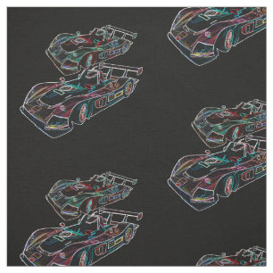 Glödande Sparkling tävlings- lyxigt neon färgar Tyg