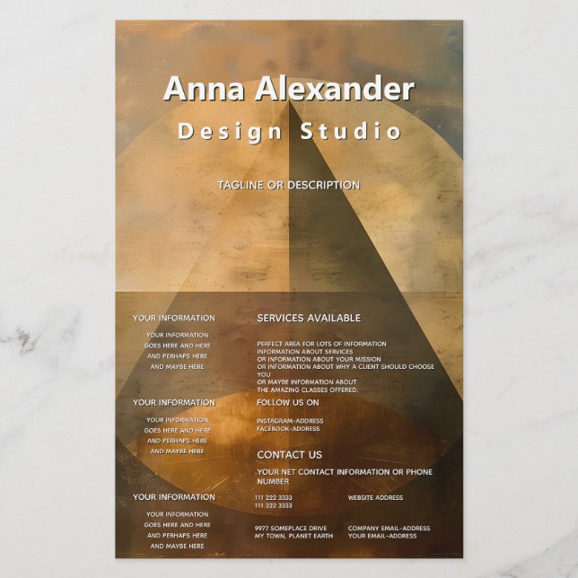 Glödande tak | Minimalistisk design Flygblad (Framsidan)