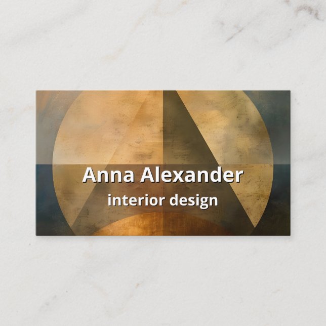 Glödande tak | Minimalistisk design Visitkort (Framsida)