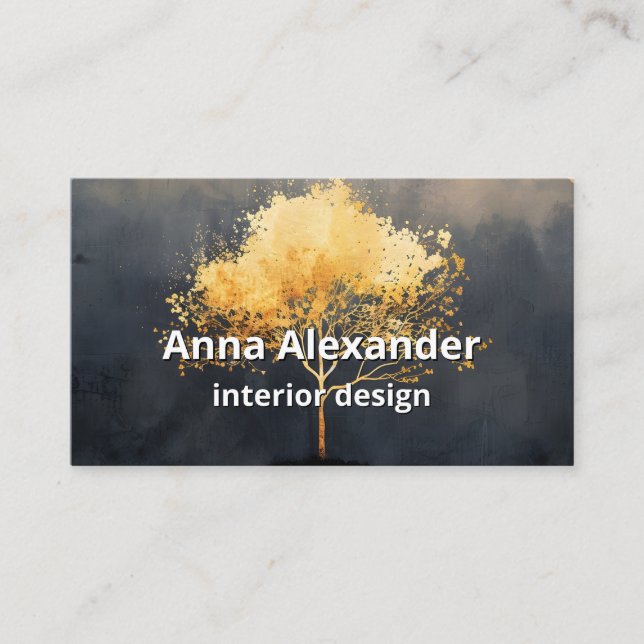 Glödande tak | Minimalistisk design Visitkort (Framsida)
