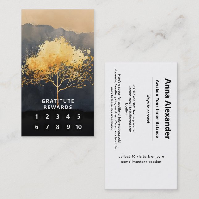 Glödande tak | Minimalistisk design Visitkort (Fram/baksida)