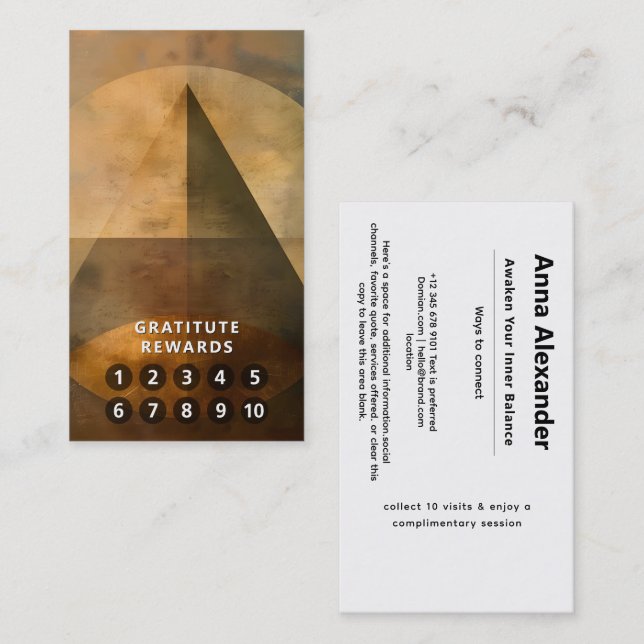 Glödande tak | Minimalistisk design Visitkort (Fram/baksida)