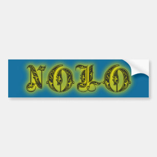Glödande tatueringkort för NOLO New Orleans + Bildekal