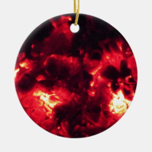 glödar julgransprydnad keramik