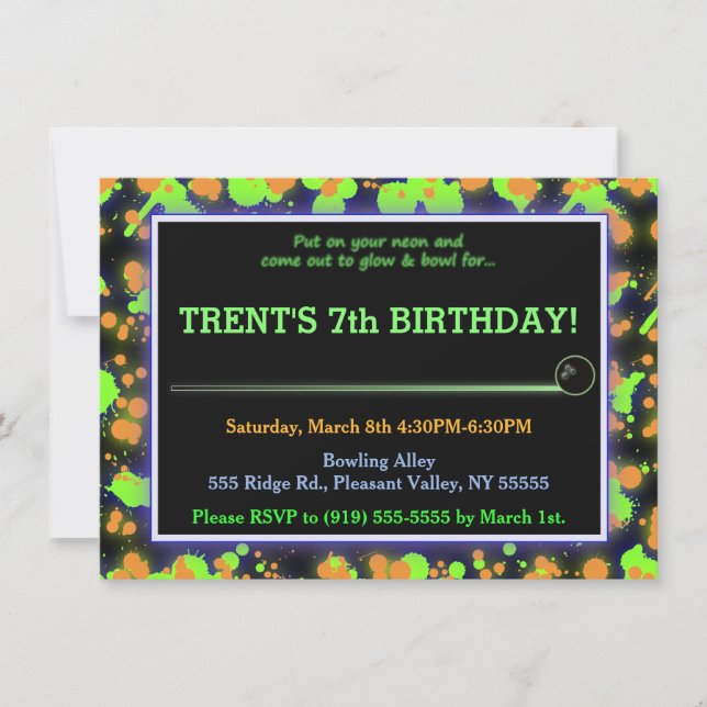 GlödbunkeSplatter Inbjudningar (Framsida)