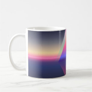 Gloddtriangel. Etherum-konceptet. futuristiska abs Kaffemugg