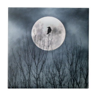 glöden av en hel måne kakelplatta