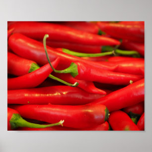 Glödhet affisch för Chilipeppar