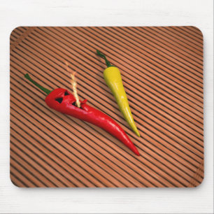 Glödhet Chilipeppar Mousepad Musmatta