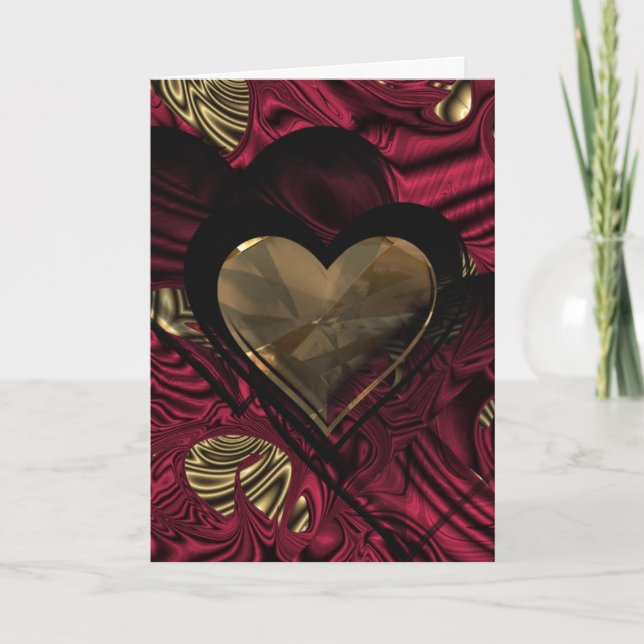 "Glödhet kärlek " * Kort (Framsida)