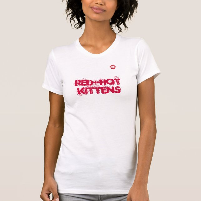 Glödhet kattungetanktop tee (Framsida)