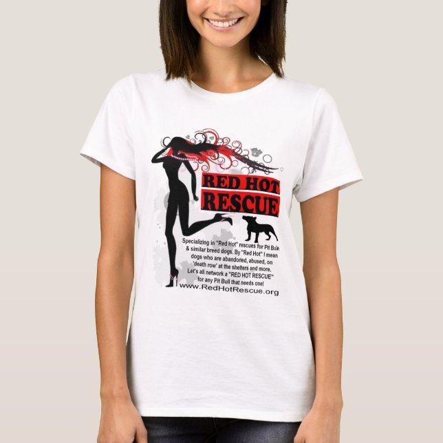 Glödhet räddingskjorta Desgin - den stora T-shirt (Framsida)