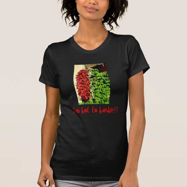 Glödheta chilipeppar tee shirt (Framsida)