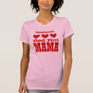 Glödheta mammor med det RÖDA T-shirt