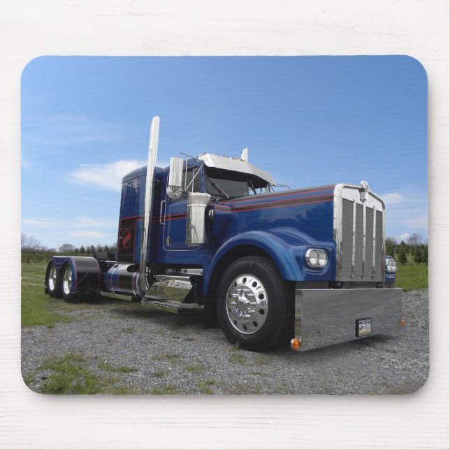 Glödhett & blått Kenworth Mousepad Musmatta (Framsidan)
