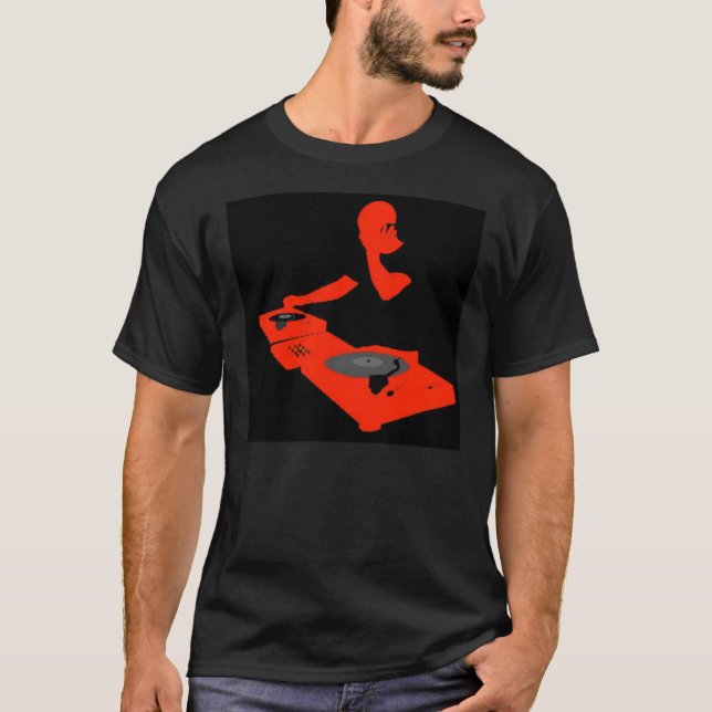 Glödhett DJ-hus - T-shirt (Framsida)