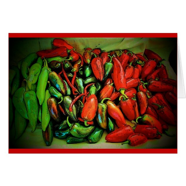 Glödhett födelsedagkort hälsningskort (Framsidan Horizontal)