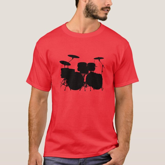 Glödhett trummar tee shirt (Framsida)