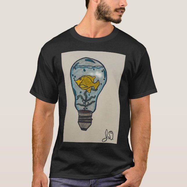 Glödlamp konst t shirt (Framsida)