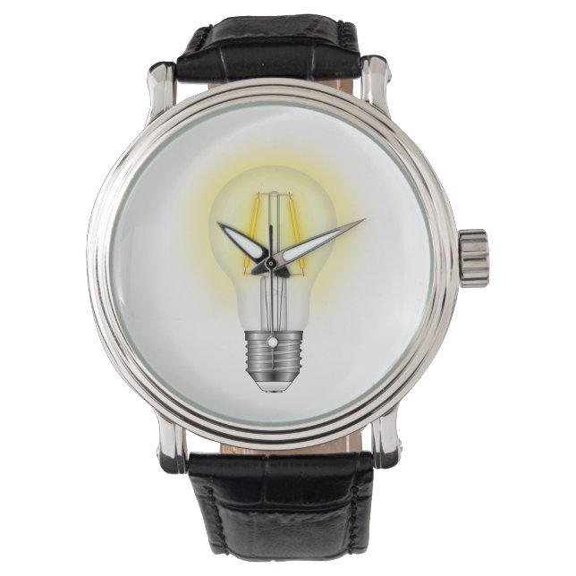 Glödlampa Armbandsur (Framsida)
