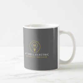 GLÖDLAMPA MONOGRAM LOGO för ELINSTALLATÖRER Kaffemugg