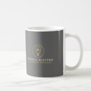 GLÖDLAMPA MONOGRAM LOGO för ELINSTALLATÖRER Kaffemugg