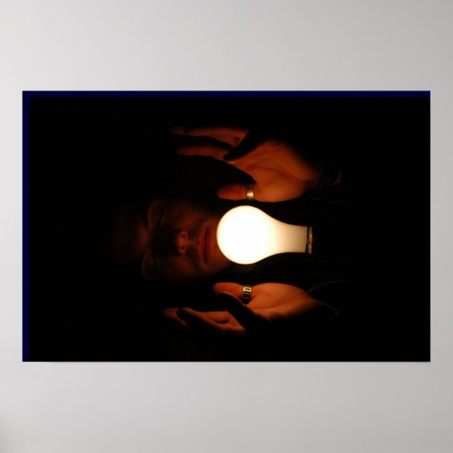 glödlampa poster (Framsidan)