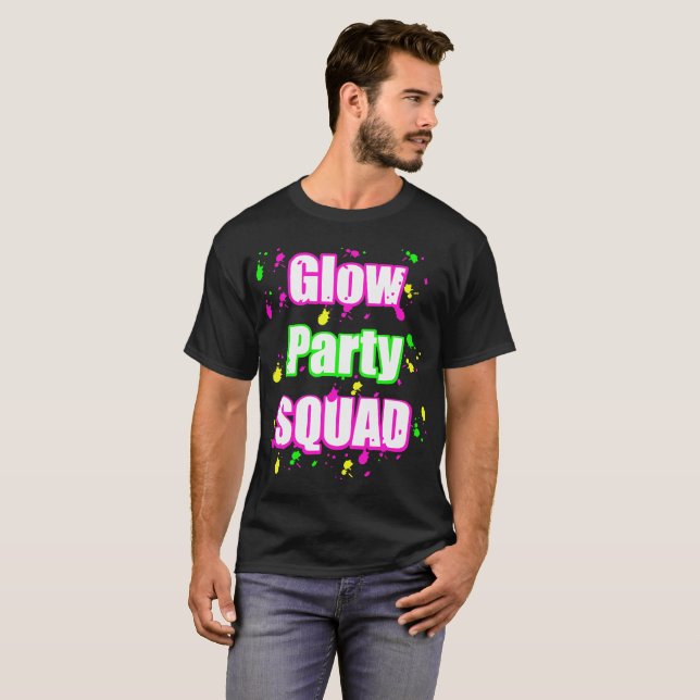 glödpartysquad t shirt (Hel framsida)