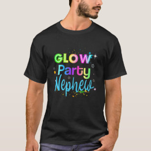 Glödskvadrat Party, Nephew, färgplatterglöd Party T Shirt