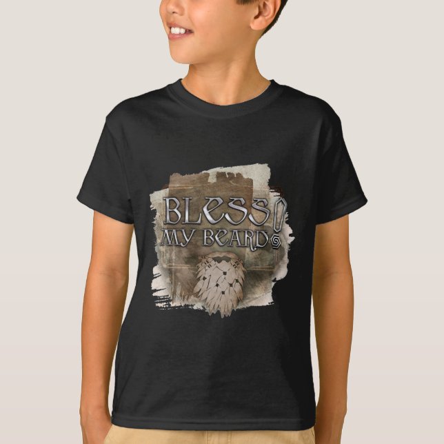 Gloin - Bless My Beard Tee Shirt (Framsida)