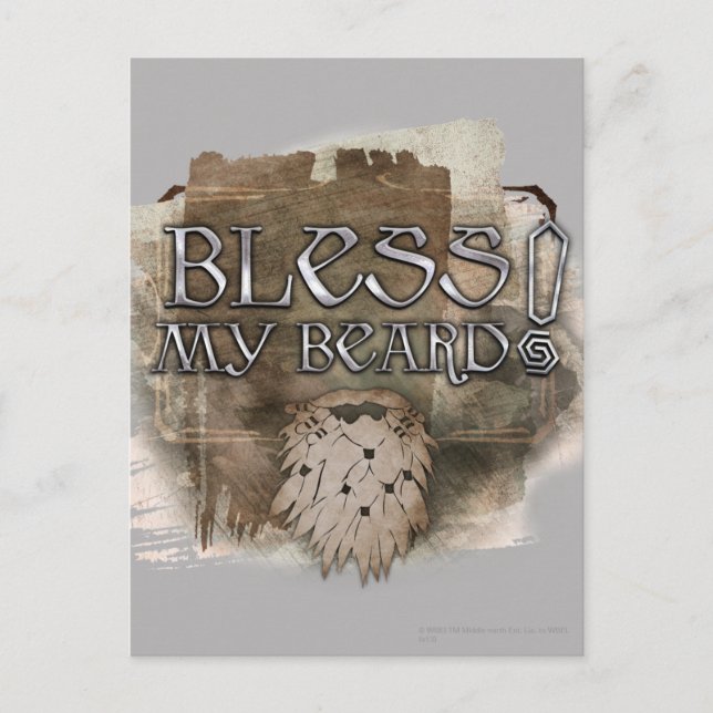 Gloin - Bless My Beard Vykort (Framsida)
