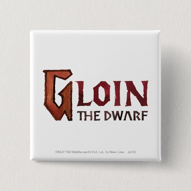 Gloin Namn Knapp (Framsida)