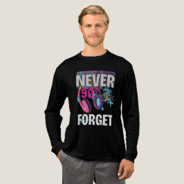 Glöm Aldrig 90-Talets Retro Art Print T Shirt