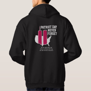 Glöm aldrig 911 20-årsdagen av patriotdagen 2021 hoodie