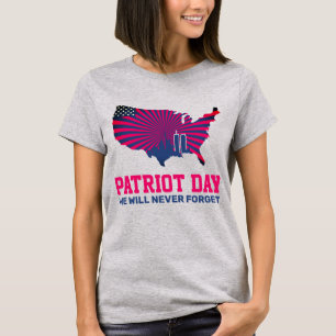 Glöm aldrig 911 20-årsdagen av patriotdagen 2021 t shirt