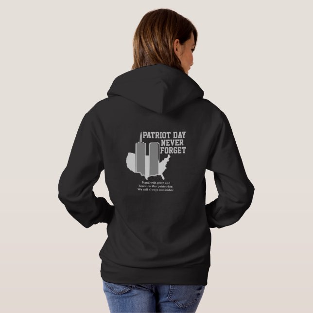 Glöm aldrig 911 20-årsdagen av patriotdagen 2021 t shirt (Hel baksida)